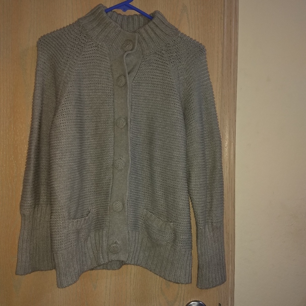 Chico's Gray Sweater Sz L